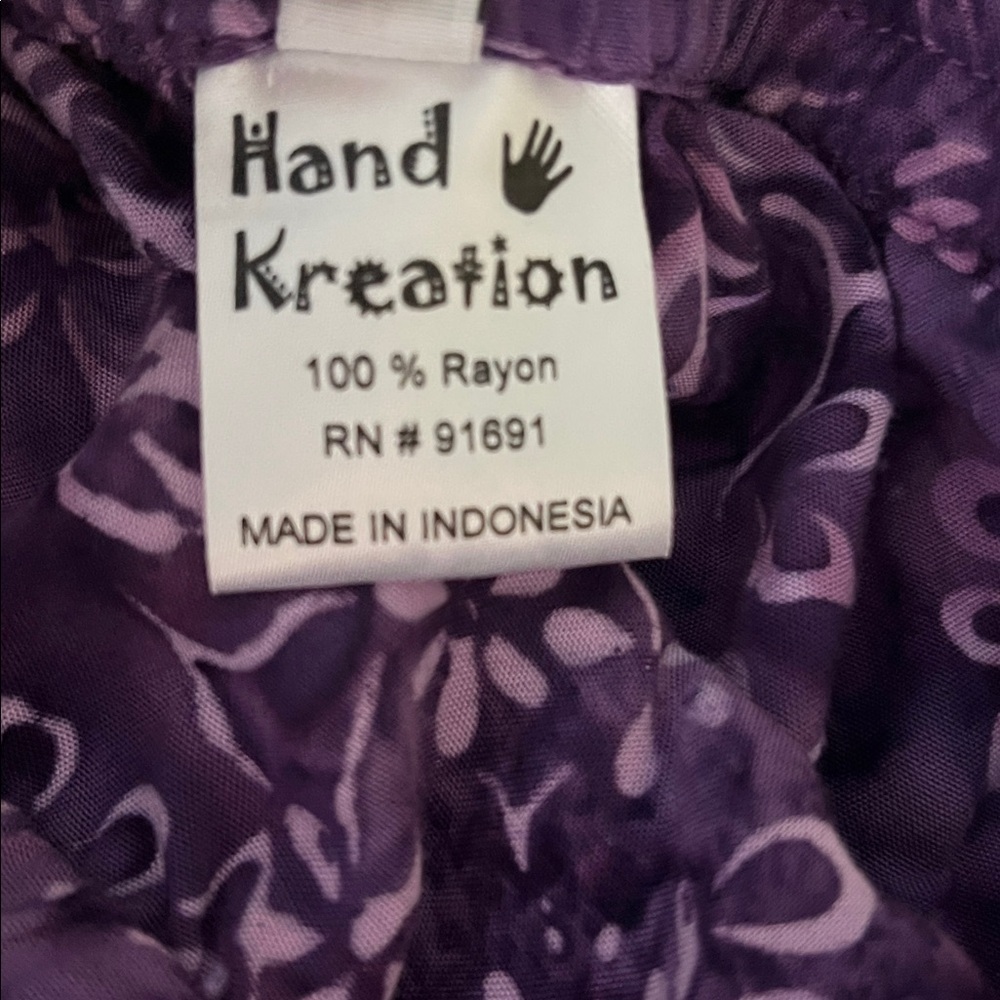 Hand Kreation 5 Tier Gypsy Maxi Skirt Purple and Pink - OS - Picture 5 of 8